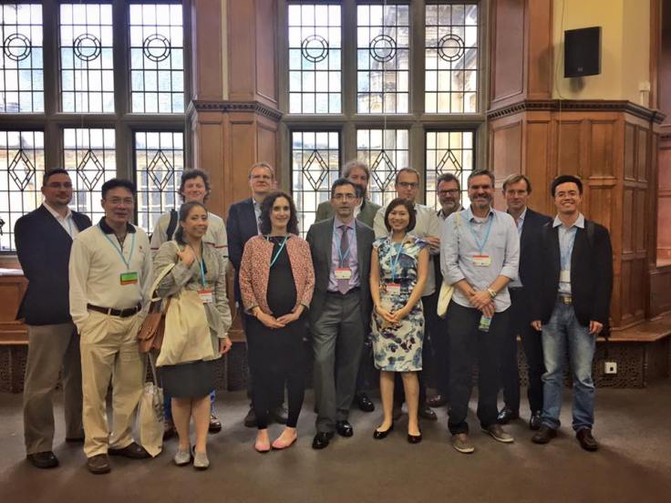 From left: Martin Sokol, Simon Zhao, David Bassens, Janelle Knox-Hayes, Zoltan Gal, Sarah Hall, Dariusz Wojcik, Michael Grote, Manuel Aalbers, Karen Lai, Gary Dymski, Fabio Contel, Ewald Engelen, Fenghua Pan.