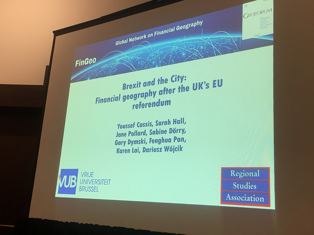 FinGeo panel on 'Brexit and the City', AAG Boston 2017