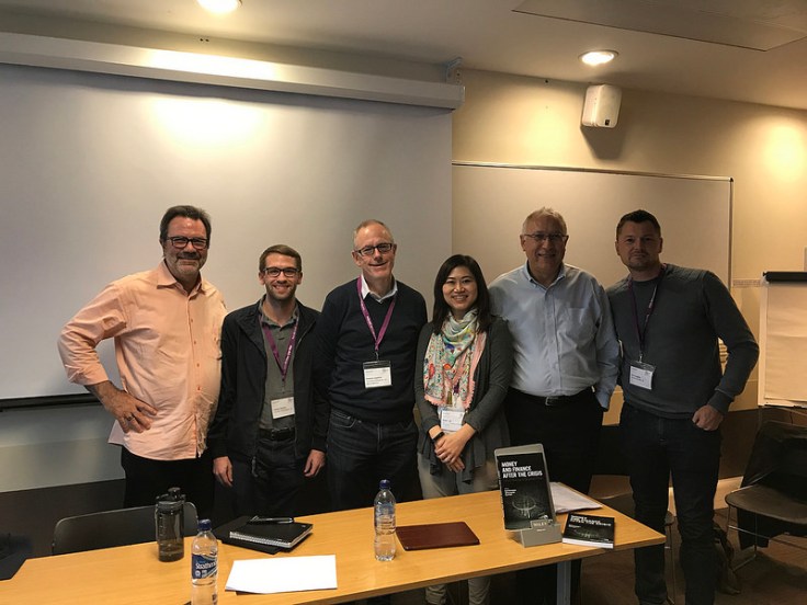 Book launch photo with other authors and our kind critic