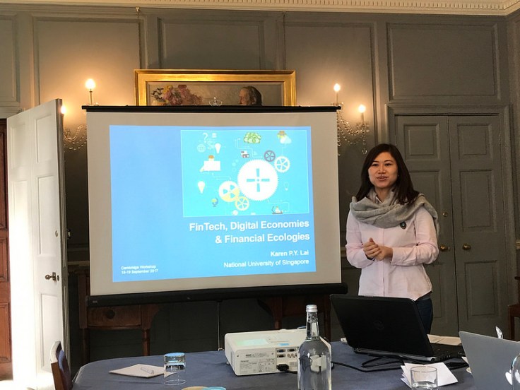 Presenting exploratory ideas on 'Fintech, digital economies and financial ecologies'